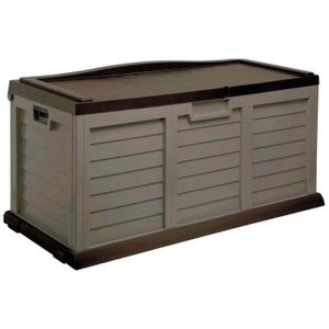 Coffre de jardin en résine 270L - Moka