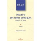 ECONOMIE - DROIT Histoire des idées politiques depuis le XIX siè...