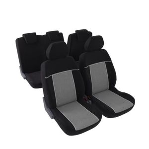 DBS Toronto Jeu Complet de Housses Universelles en Polyester Noir et Gris