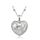 Pendentif Coeur Blanc en Cristal de Swarovski Elem
