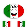 3x-italian-italy-flag-smiley-voiture-aut