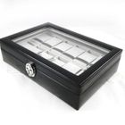  Coffret Cuir "Munich" noir 12 montres