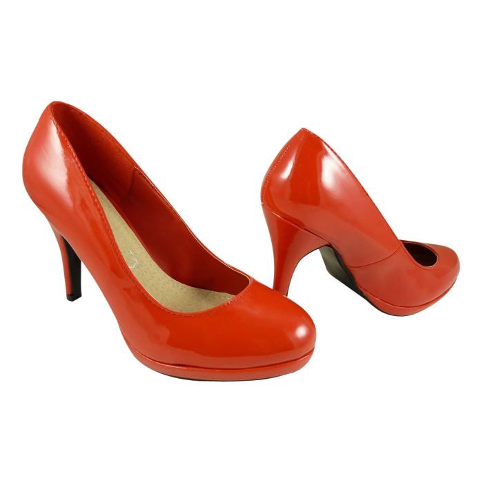 escarpins vernis rouge