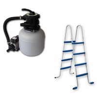PISCINE COMPLETE - KIT PISCINE CANARIAS Piscine acier ronde 460x120cm