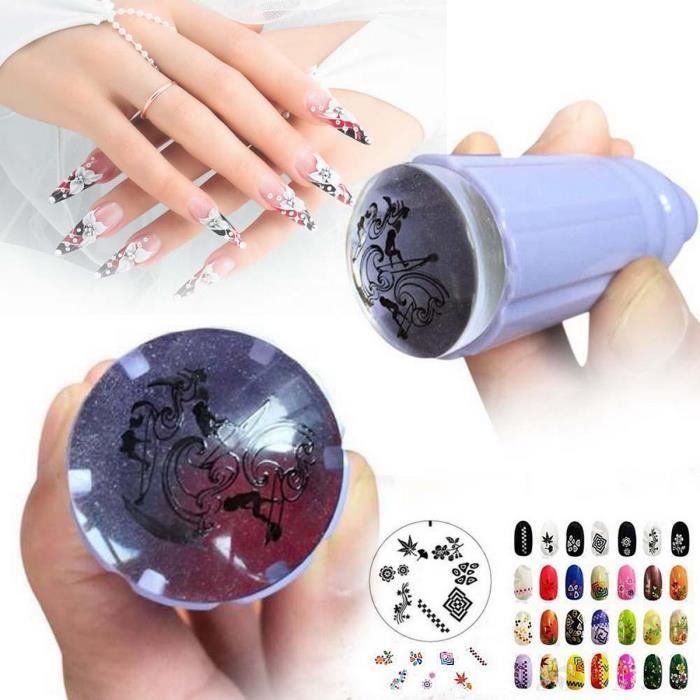 Stamping Tampon Recette Pr Vernis à Ongle Manucure Ongles Nail Art Grattoir Tips Achat / Vente
