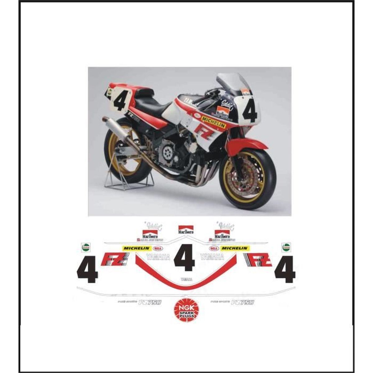 Stickers Yamaha Fz 750 kit adh 233 sif decal stickers yamaha yzf fz 750 replica Stickers Yamaha Fz 750 kit adh 233 sif decal stickers yamaha yzf fz 750 replica
