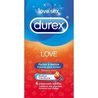 DUREX Love Boite de 6 Préservatifs DUREX Love Boite de 6 Préservatifs