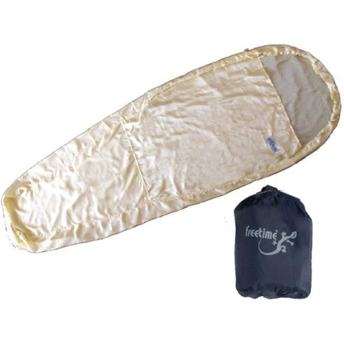 de couchage draps Soie synthétique Drap en soie forme Sarco . Drap