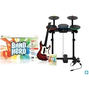 JEUX XBOX 360 SUPER PACK BAND HERO (jeu + guitare + batterie + m JEUX XBOX 360 SUPER PACK BAND HERO (jeu + guitare + batterie + m