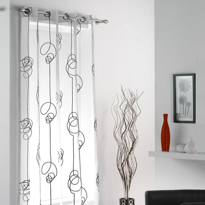 Voilage blanc achat / vente voilage blanc pas cher cdiscount Créatif rideaux Boheme