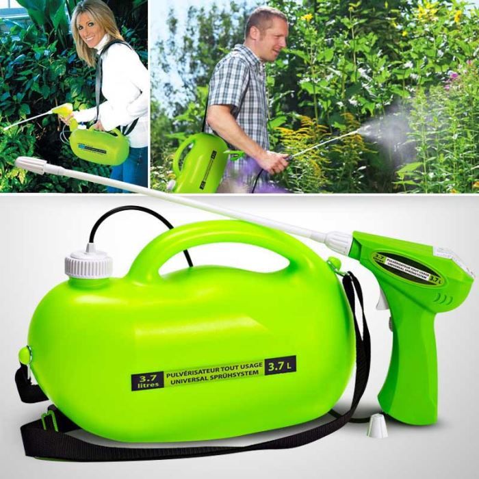 Pulvérisateur électrique De Jardin Rechargeable USB - Avec Tige Télescopique 62 Cm Et Tuyau 5 M