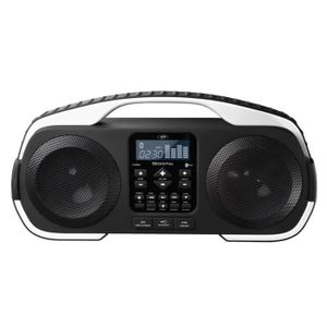 SDigital X3808 Blanc - Enceinte portable sans fil Bluetooth étanche avec port USB et tuner FM (ref : X3808 BLANC)