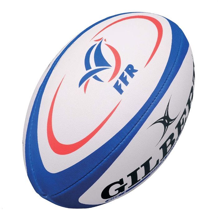 Gilbert Ballon Rugby France Officiel - Taille 5 - Caoutchouc - Licence FFR