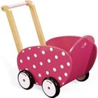  Landau en Bois Framboisine roues silencieuses