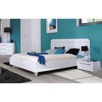 FIRST Chambre complète 140 cm laquée blanc FIRST Chambre complète 140 cm laquée blanc