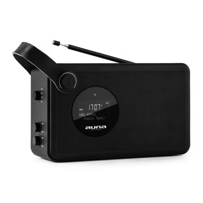 auna Stepford Radio portable compacte numérique tuner DAB/DAB+, FM