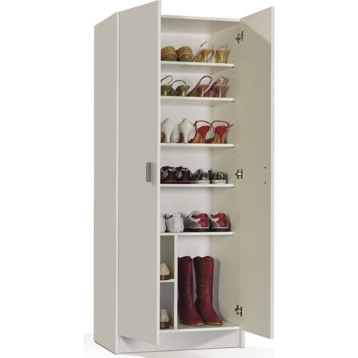 armoire chaussures 2 portes
