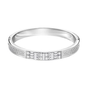Bracelet Swarovski Geometric Jonc Plaqué Rhodium Achat Vente. Destiny Jewellery Deal Du Jour Groupon