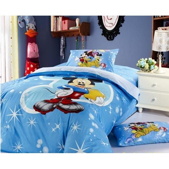 Parure 3D 1 personne Mickey Achat / Vente parure de drap