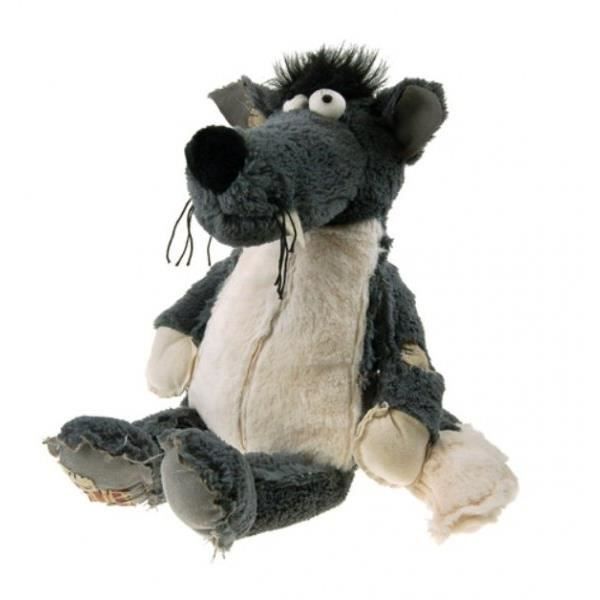 peluche loup auzou 30 cm