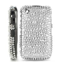 ACCESSOIRES TELEPHONIE Coque strass Blackberry Curve 8520/9300 3G - Blanc