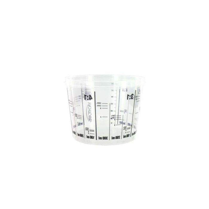 50 Gobelets Doseurs Plastique 600 Ml Avec Agitateurs – Pour Peinture, Résine époxy, Bricolage – Graduations Claires Et Réutilisables