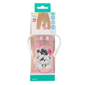 TIGEX Biberon Intuition 300ml Tétine Silicone Poignées +6 m Minnie