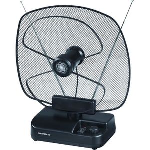 THOMSON ANT1624 Antenne intérieure active 40DB TNT Noire