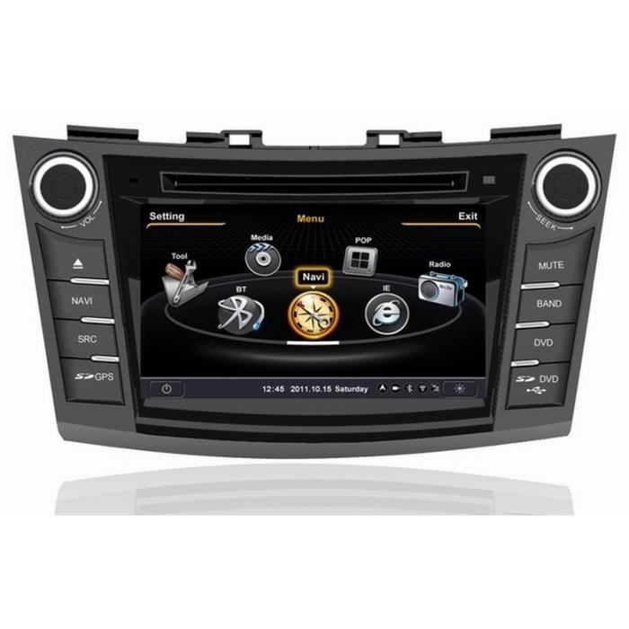 Autoradio HD GPS Pour Suzuki Swift DIVX DVD MP3 USB SD Bluetooth PIP 3G