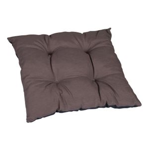 JARDIN PRIVE Galette de chaise flocons 38x38x8cm - Taupe