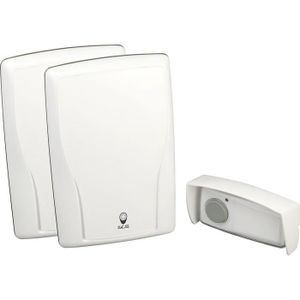 SCS SENTINEL Lot de 2 carillons 80m sans fil blanc UEL