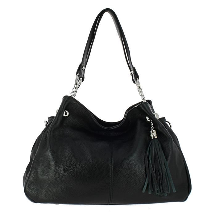 Sac à main en Cuir Botello, noir Sac à main en Cuir Botello, noir
