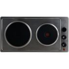 TABLE ELECTRIQUE  Table de cuisson 2 feux 3000 watts inox minuterie