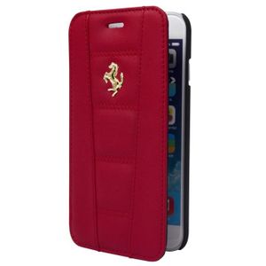 Ferrari étui Folio cuir rouge pour APPLE IPHONE 6/6S