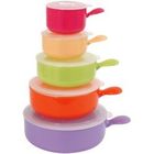  Set de 5 casseroles micro-ondes orange