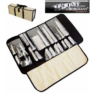 COUTEAU DE CUISINE POCHETTE COUTEAUX 12 PIECES INOX PRO SCHUMANN COUTEAU DE CUISINE POCHETTE COUTEAUX 12 PIECES INOX PRO SCHUMANN
