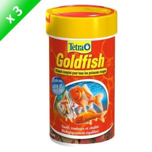 TETRA Lot de 3 Goldfish pour poisson rouge 100ml