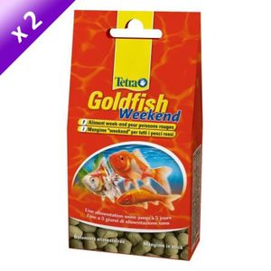 TETRA Lot de 2 Goldfish Weekend pour poisson rouge