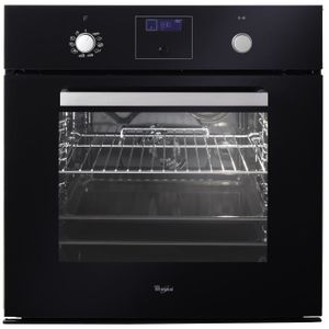 WHIRLPOOL AKZ598NB Optima - Four électrique encastrable multifonction - Chaleur pulsée - 60L - Pyrolyse - A - Noir