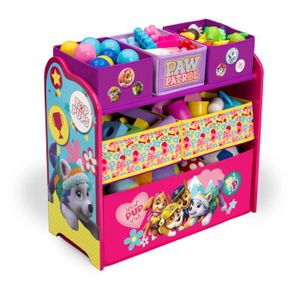 PAT PATROUILLE SKYE Meuble de rangement bois 6 bacs