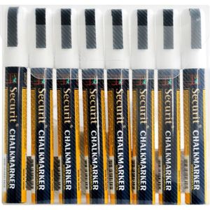 Lot de 8 feutres craie, coloris blanc