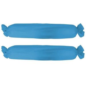 TODAY Lot de 2 taies de traversin 100% coton 45x185 cm mer du sud