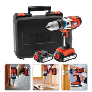 perceuse sans fil a percussion egbhp188bk 18v 15ah blackdecker