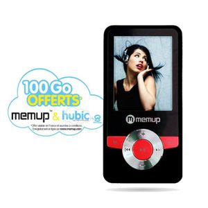LECTEUR MP3 - MP4 MEMUP K18 4 Go Rouge Lecteur MP4