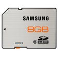 CARTE MEMOIRE SAMSUNG carte SD 8 Go