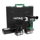PERCEUSE - PERFORATEUR - VISSEUSE - DEVISSEUSE HITACHI Perceuse à percussion 18V + 2 batteries