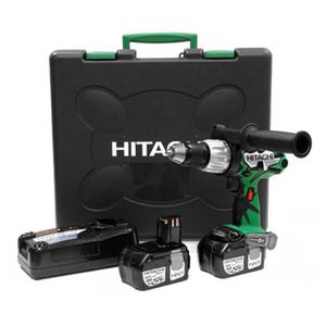HITACHI Perceuse à percussion 18V + 2 batteries