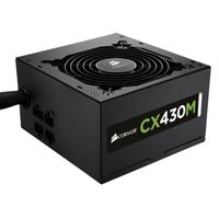 Corsair 430W CX430M Alimentation semi modulaire Corsair 430W CX430M Alimentation semi modulaire