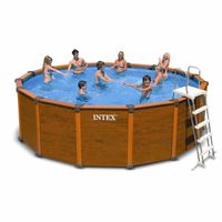 KIT PISCINE  Kit piscine aspect bois Sequoia Spirit Ø 4,78 m