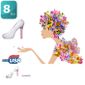 CLÉ USB Ryval clé USB ESCARPIN 8Go rose et blanche